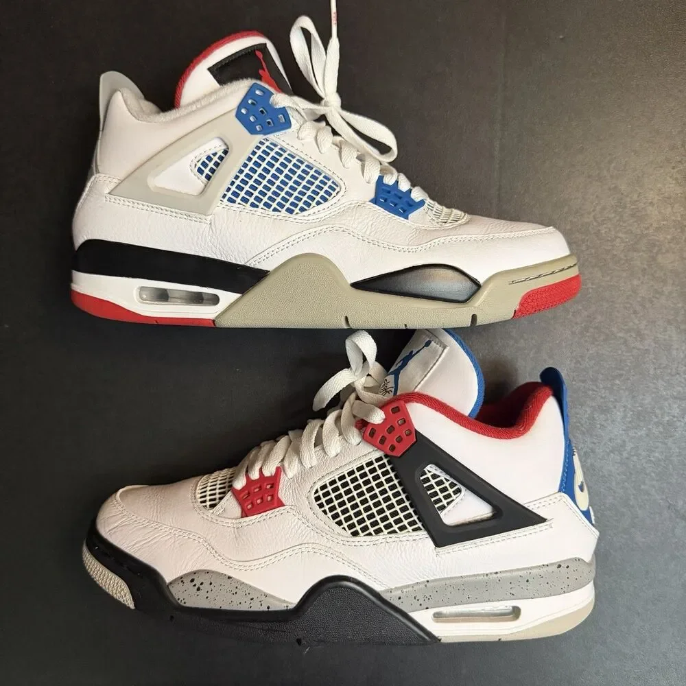 Air Jordan 4 Retro SE 'What The' Size 9 Men CI1184-146 Mismatch USED